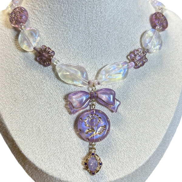 Handmade Purple Fairycore Necklace