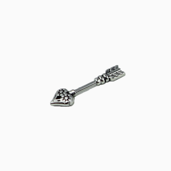 Sliver Vintage Arrow Cartilage Barbell Stud
