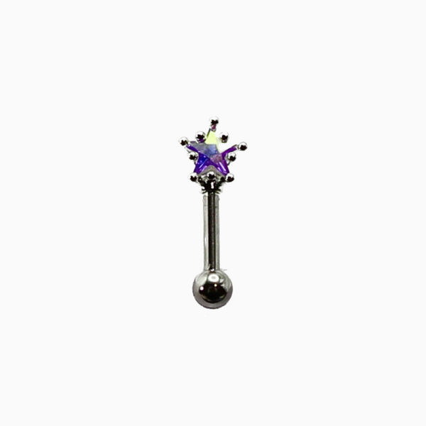 Shiny Star Barbell Stud