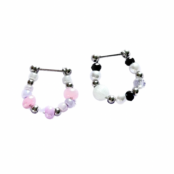 Beaded Ring Cartilage Barbell Stud