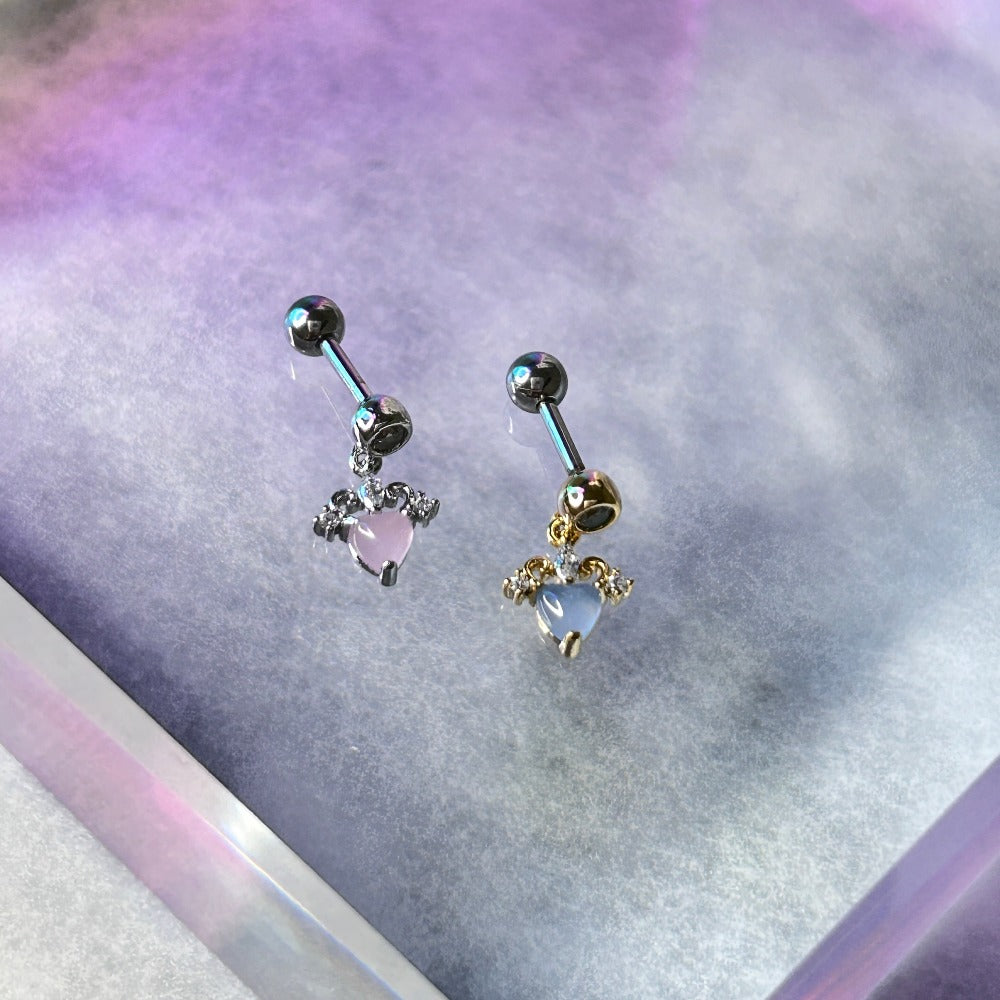 heart ear piercing