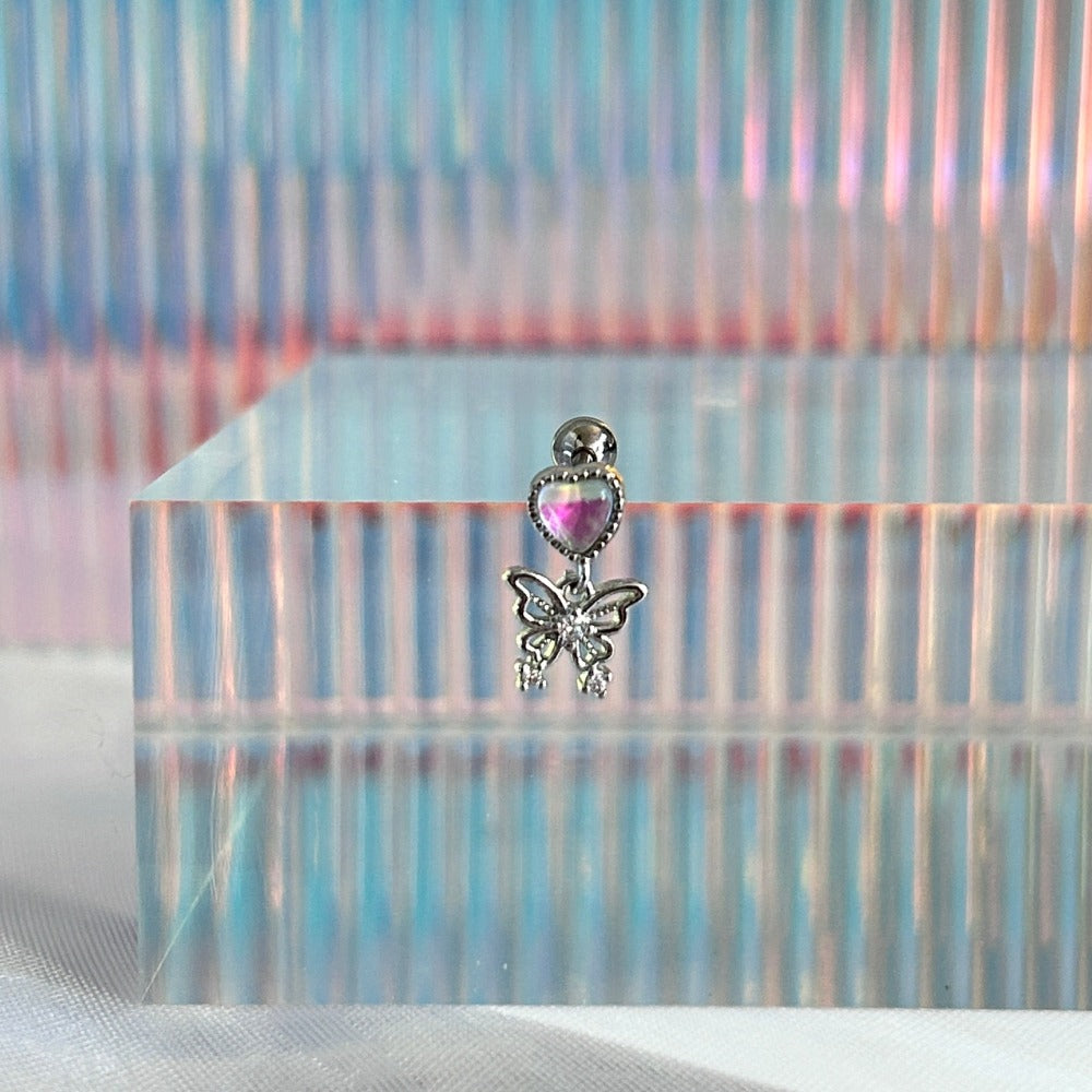butterfly ear piercing
